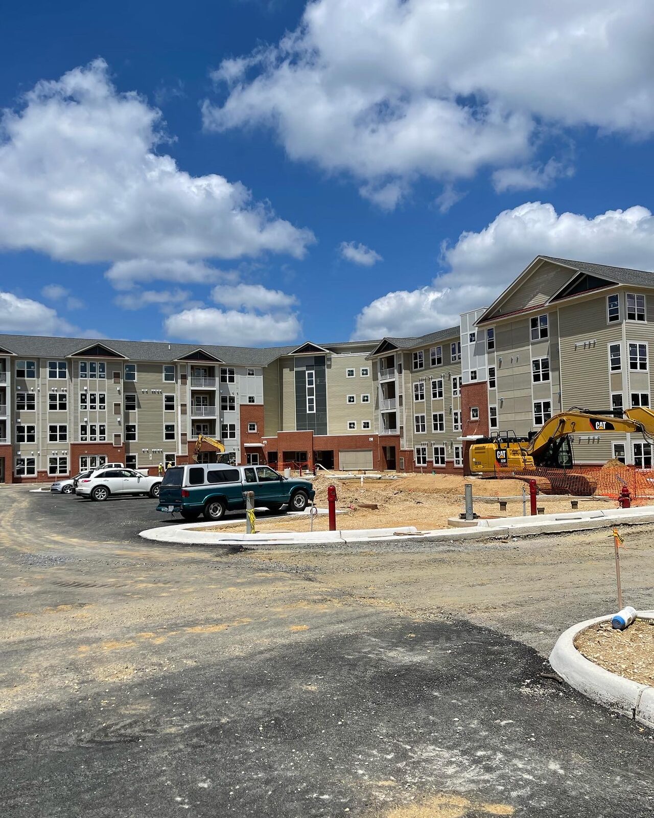 A Kaufman Development apartment building nearing completion